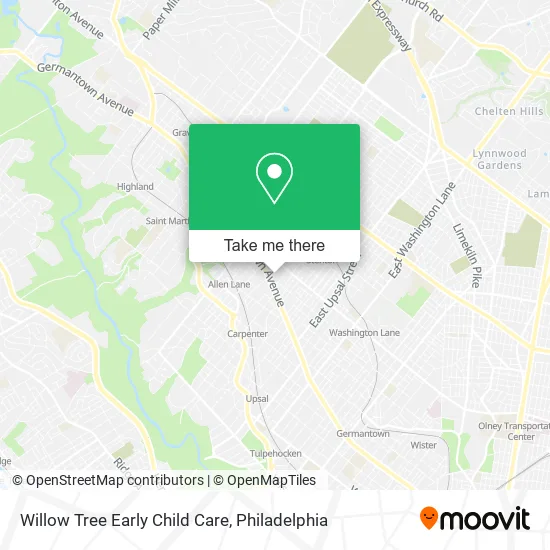 Mapa de Willow Tree Early Child Care