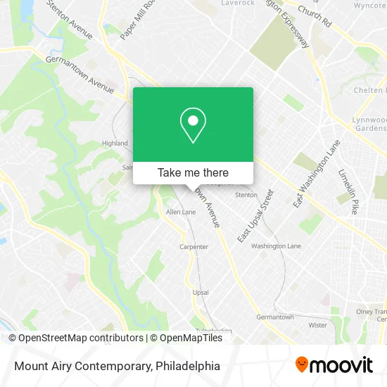 Mount Airy Contemporary map
