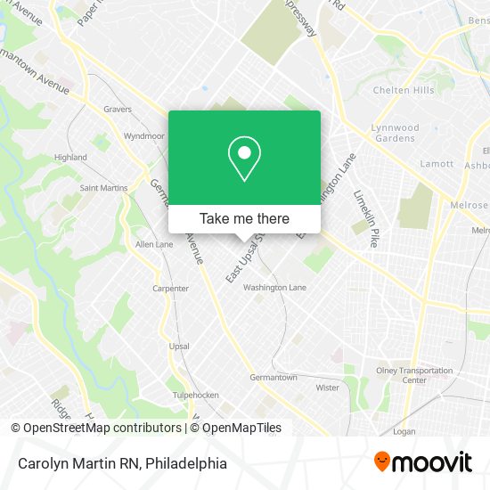 Carolyn Martin RN map