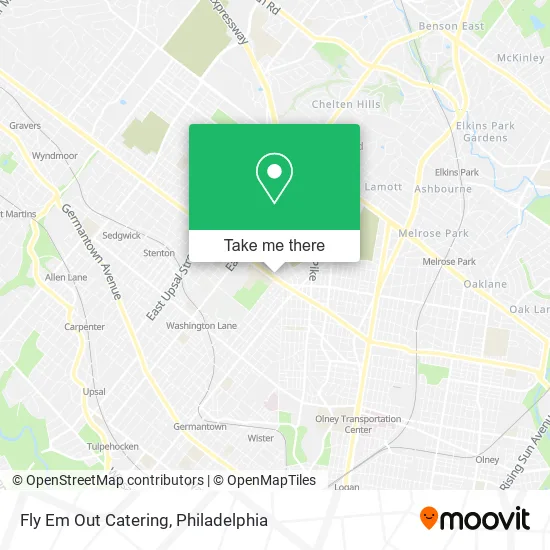 Fly Em Out Catering map