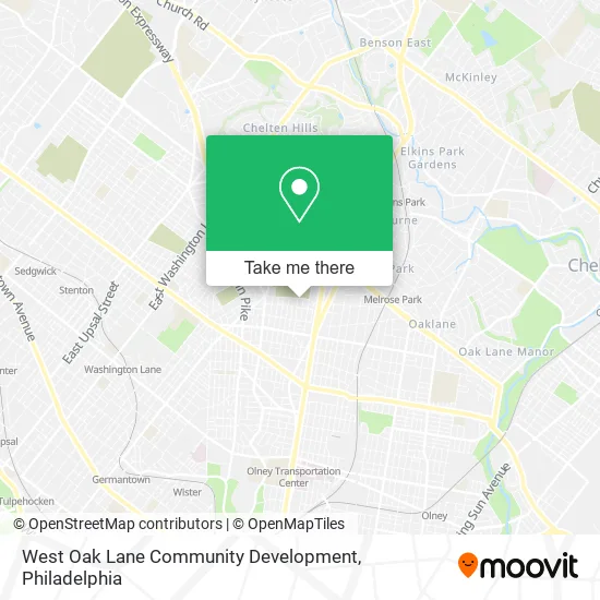 West Oak Lane Community Development map