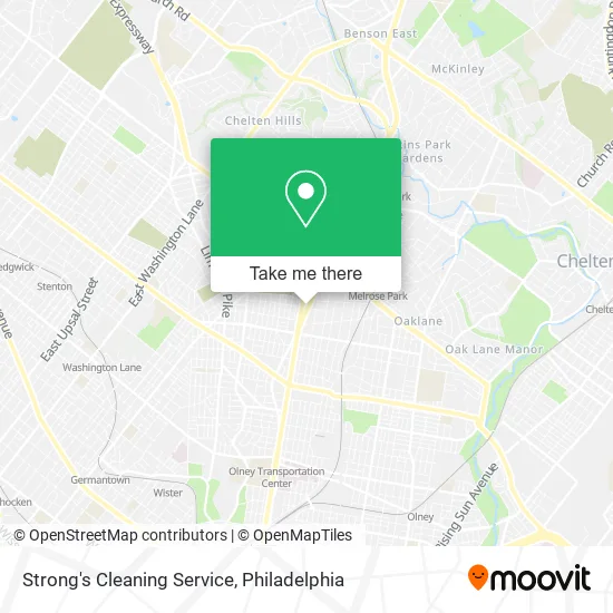 Strong's Cleaning Service map