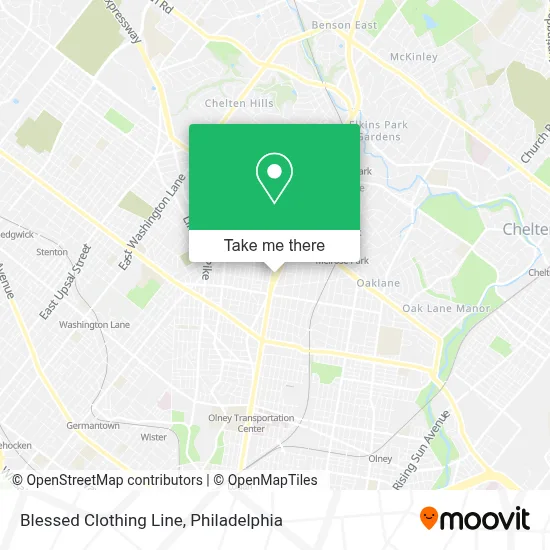 Blessed Clothing Line map