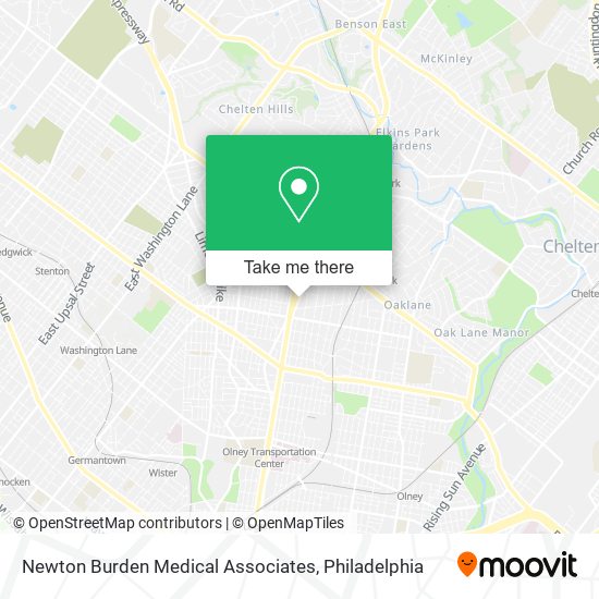 Mapa de Newton Burden Medical Associates