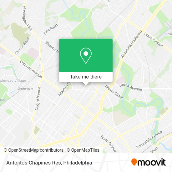 Antojitos Chapines Res map