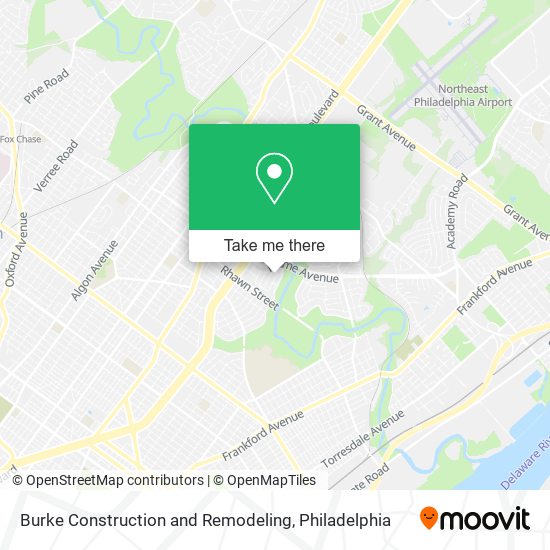 Mapa de Burke Construction and Remodeling