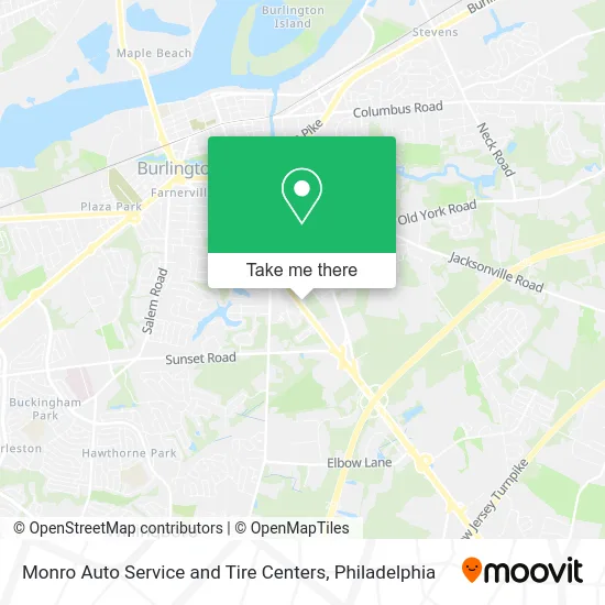 Monro Auto Service and Tire Centers map
