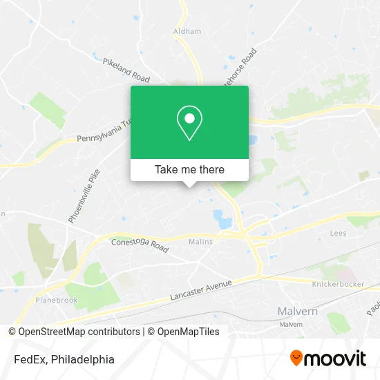 FedEx map