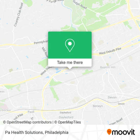 Pa Health Solutions map