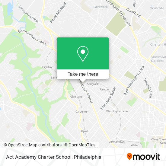 Act Academy Charter School map