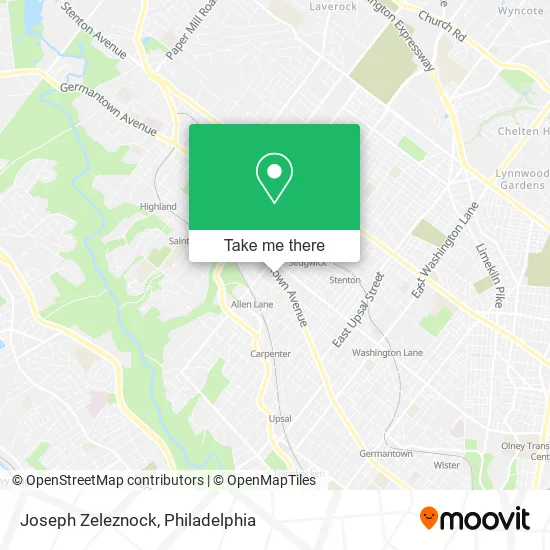 Joseph Zeleznock map
