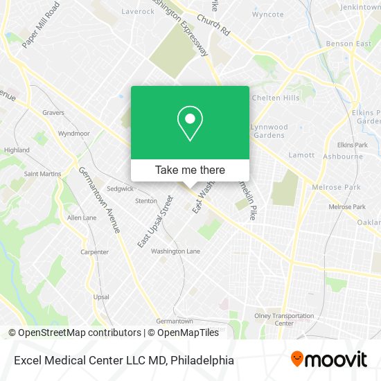 Mapa de Excel Medical Center LLC MD