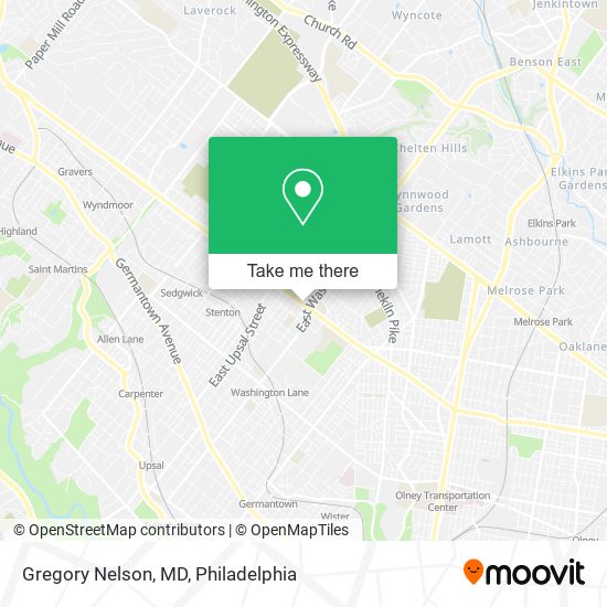 Gregory Nelson, MD map