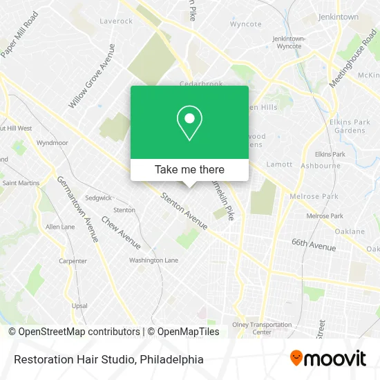 Restoration Hair Studio map
