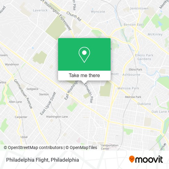 Mapa de Philadelphia Flight