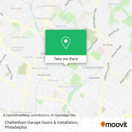 Cheltenham Garage Doors & Installation map