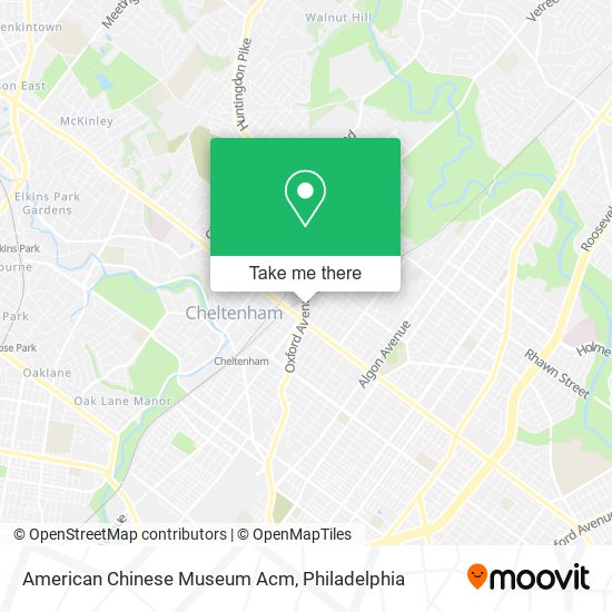 American Chinese Museum Acm map