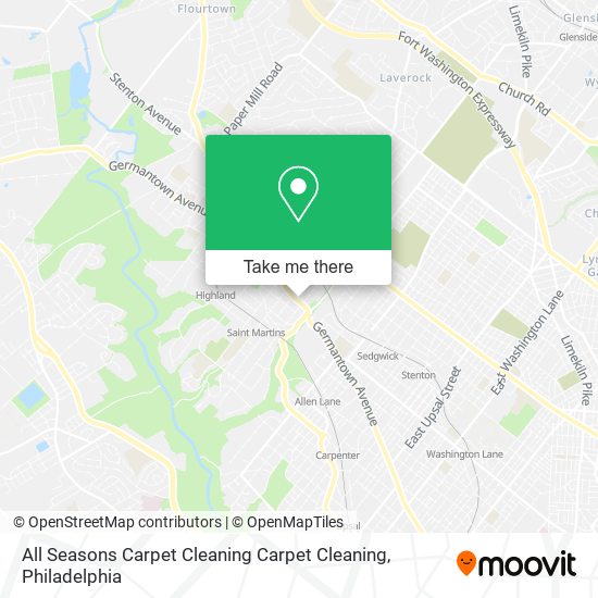 All Seasons Carpet Cleaning Carpet Cleaning map