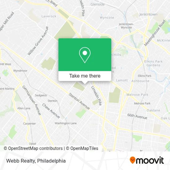 Webb Realty map