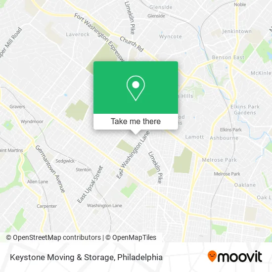 Keystone Moving & Storage map