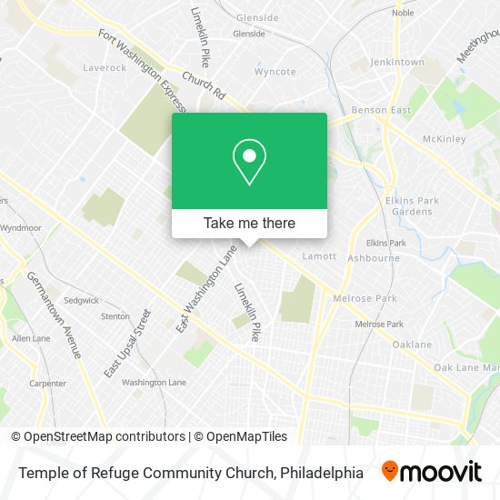 Mapa de Temple of Refuge Community Church