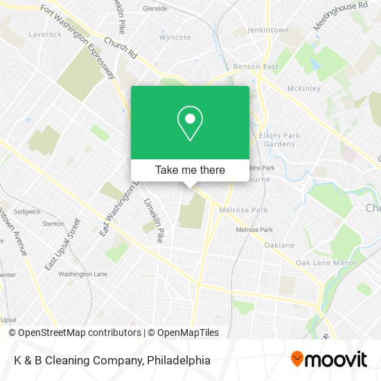 Mapa de K & B Cleaning Company