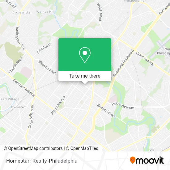 Homestarr Realty map