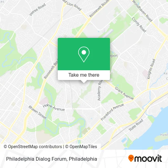Philadelphia Dialog Forum map