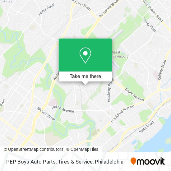 PEP Boys Auto Parts, Tires & Service map