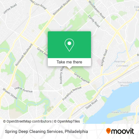 Spring Deep Cleaning Services map