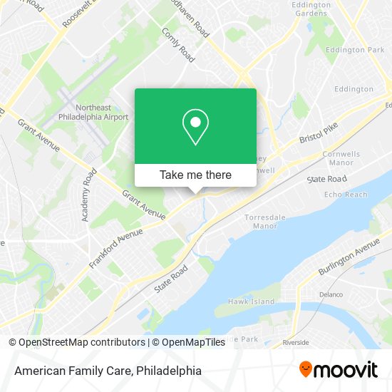 American Family Care map