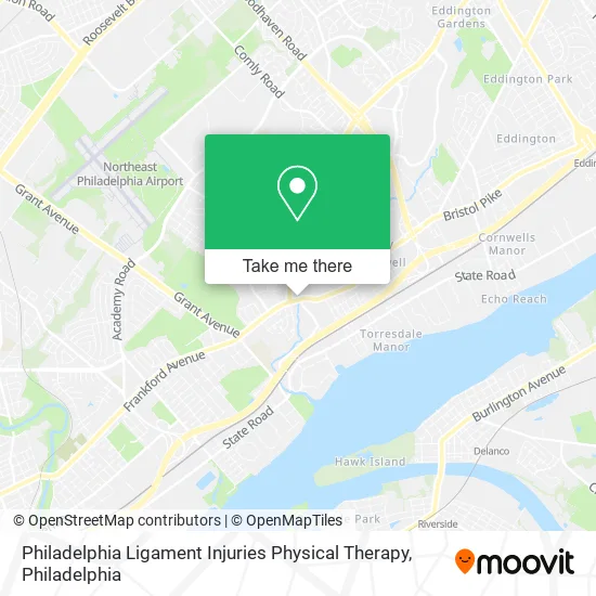 Philadelphia Ligament Injuries Physical Therapy map