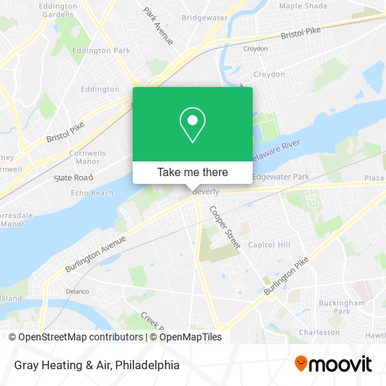 Gray Heating & Air map