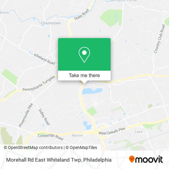 Mapa de Morehall Rd East Whiteland Twp