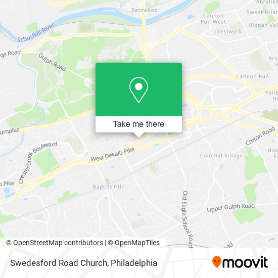 Swedesford Road Church map