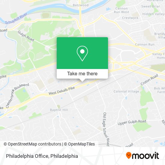 Philadelphia Office map