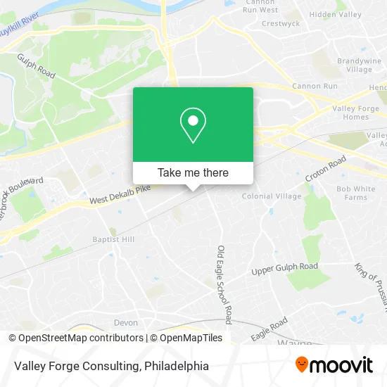 Valley Forge Consulting map