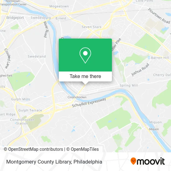 Montgomery County Library map