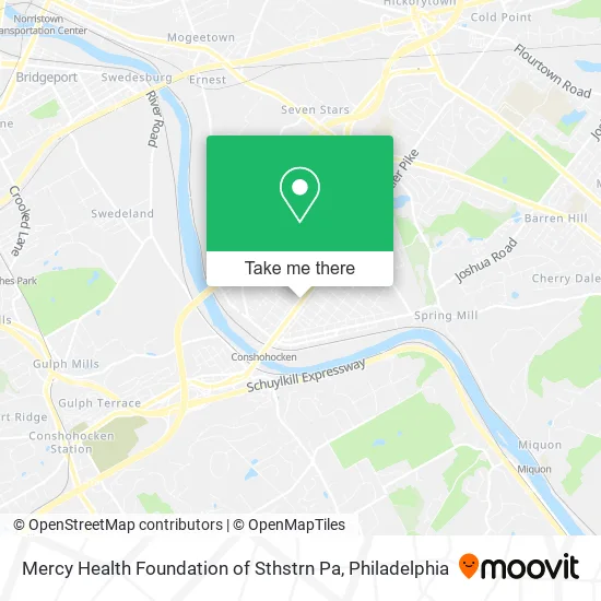 Mercy Health Foundation of Sthstrn Pa map