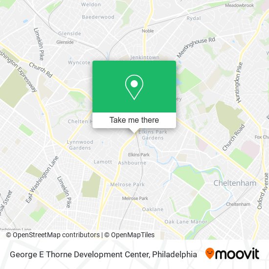 George E Thorne Development Center map