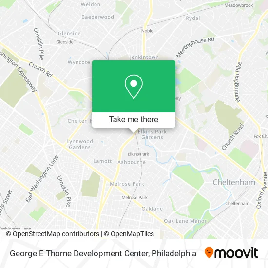 George E Thorne Development Center map