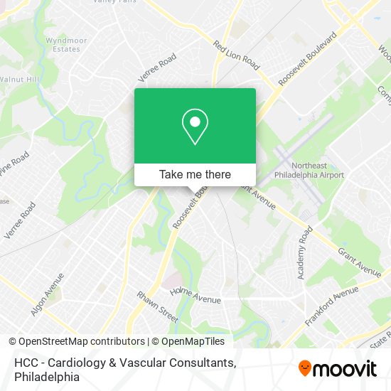 HCC - Cardiology & Vascular Consultants map