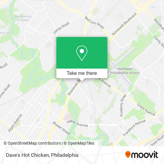 Dave's Hot Chicken map