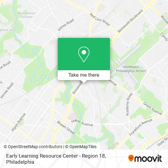 Early Learning Resource Center - Region 18 map