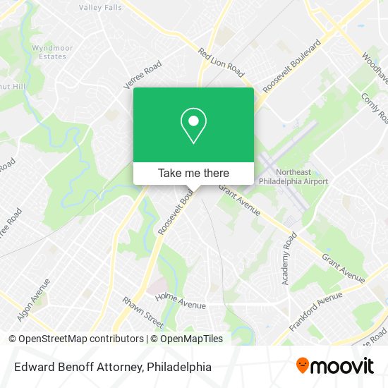 Mapa de Edward Benoff Attorney