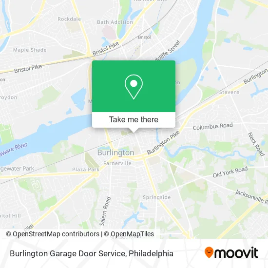 Burlington Garage Door Service map