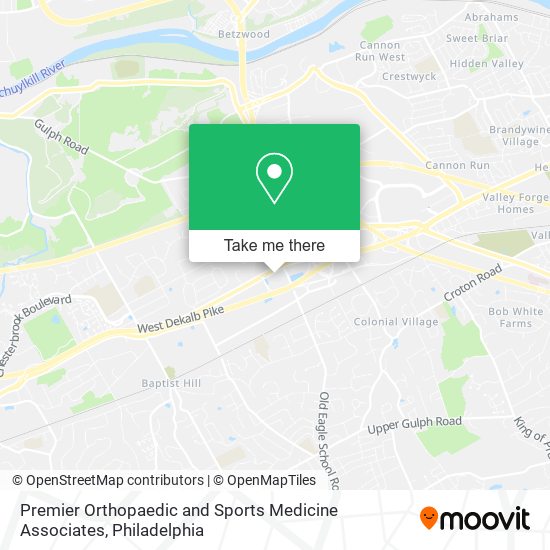 Mapa de Premier Orthopaedic and Sports Medicine Associates