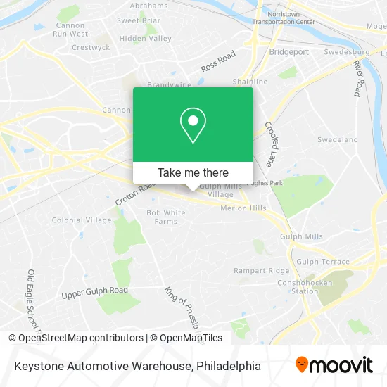 Keystone Automotive Warehouse map