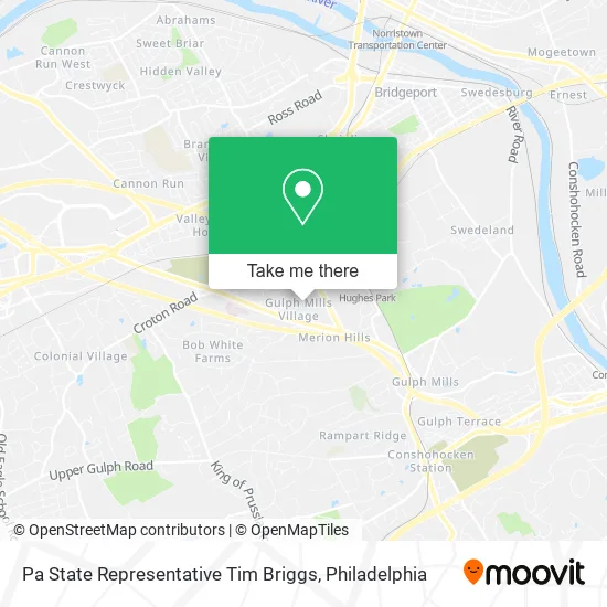 Pa State Representative Tim Briggs map
