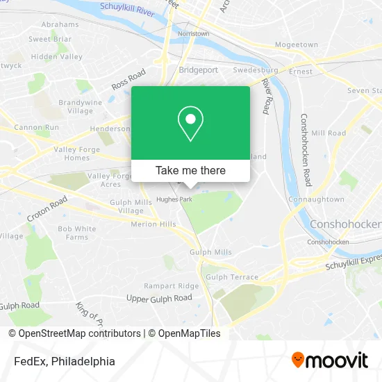 FedEx map